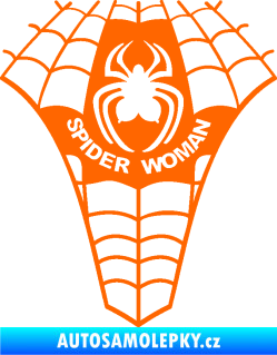 Samolepka Spider woman pavoučí žena Fluorescentní oranžová