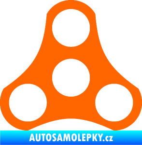 Samolepka Spinner Fluorescentní oranžová