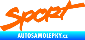 Samolepka Sport 001 Fluorescentní oranžová