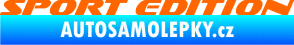 Samolepka Sport edition 003 nápis Fluorescentní oranžová