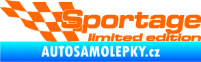 Samolepka Sportage limited edition levá Fluorescentní oranžová
