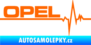 Samolepka Srdeční tep 036 levá Opel Fluorescentní oranžová