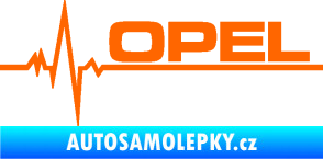 Samolepka Srdeční tep 036 pravá Opel Fluorescentní oranžová