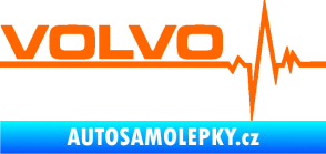 Samolepka Srdeční tep 037 levá Volvo Fluorescentní oranžová