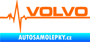 Samolepka Srdeční tep 037 pravá Volvo Fluorescentní oranžová