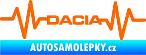 Samolepka Srdeční tep 044 levá Dacia Fluorescentní oranžová
