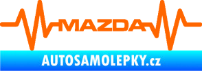 Samolepka Srdeční tep 059 Mazda Fluorescentní oranžová