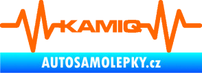 Samolepka Srdeční tep 067 Kamiq Fluorescentní oranžová