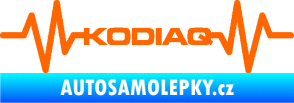 Samolepka Srdeční tep 071 Kodiaq Fluorescentní oranžová