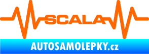 Samolepka Srdeční tep 075 Scala Fluorescentní oranžová