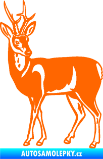 Samolepka Srnec 005 levá Fluorescentní oranžová