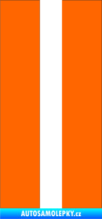 Samolepka Startovní číslo 11 Fluorescentní oranžová