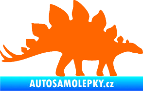 Samolepka Stegosaurus 001 pravá Fluorescentní oranžová