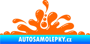 Samolepka Stékající skvrna 003 levá kaňka Fluorescentní oranžová