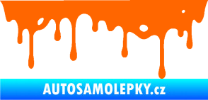 Samolepka Stékající skvrna 004 pravá Fluorescentní oranžová