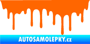 Samolepka Stékající skvrna 008 levá Fluorescentní oranžová