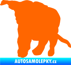 Samolepka Štěňátko 003 levá Fluorescentní oranžová