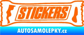 Samolepka Stickers nápis Fluorescentní oranžová