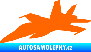 Samolepka Stíhací letoun 001 levá Fluorescentní oranžová