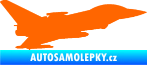 Samolepka Stíhací letoun 002 pravá Fluorescentní oranžová