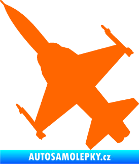 Samolepka Stíhací letoun 003 levá Fluorescentní oranžová