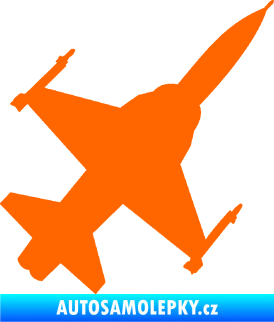 Samolepka Stíhací letoun 003 pravá Fluorescentní oranžová