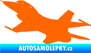 Samolepka Stíhací letoun 004 levá Fluorescentní oranžová