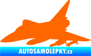 Samolepka Stíhací letoun 005 levá Fluorescentní oranžová