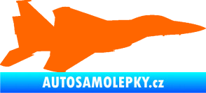 Samolepka Stíhací letoun 006 pravá Fluorescentní oranžová