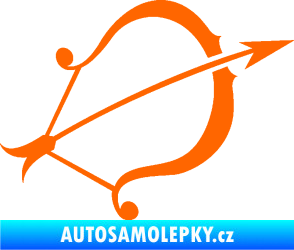 Samolepka Střelec 002 pravá Fluorescentní oranžová