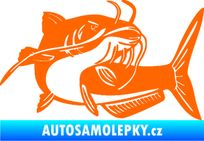 Samolepka Sumec 001 pravá Fluorescentní oranžová