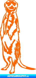 Samolepka Surikata 001 levá Fluorescentní oranžová
