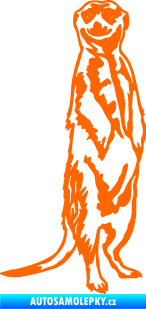 Samolepka Surikata 001 pravá Fluorescentní oranžová