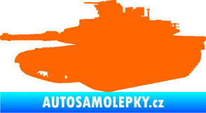 Samolepka Tank 002 levá M1 Abrams Fluorescentní oranžová