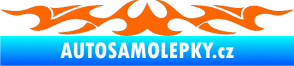 Samolepka Tetování 131 Fluorescentní oranžová