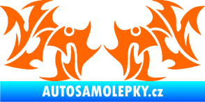 Samolepka Tetování 194 Fluorescentní oranžová