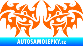 Samolepka Tetování 203 Fluorescentní oranžová