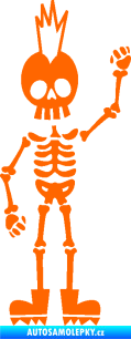 Samolepka The Bone Family Mladík Fluorescentní oranžová