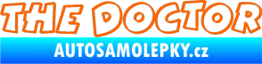 Samolepka The Doctor obrys Fluorescentní oranžová