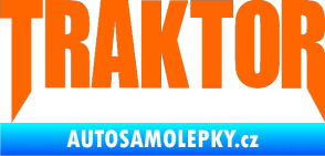 Samolepka Traktor - music Fluorescentní oranžová