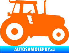 Samolepka Traktor 001 pravá Fluorescentní oranžová