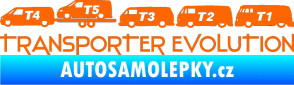 Samolepka Transporter evolution - levá Fluorescentní oranžová
