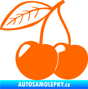 Samolepka Třešně 003 levá Fluorescentní oranžová