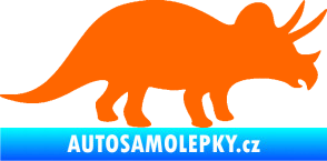 Samolepka Triceratops 001 pravá Fluorescentní oranžová