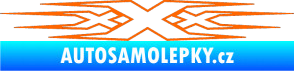 Samolepka Triple x Fluorescentní oranžová