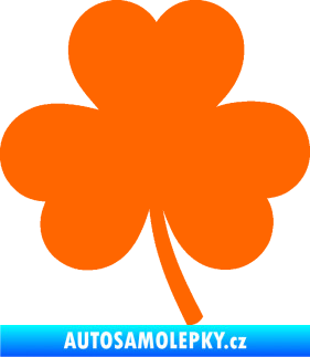 Samolepka Trojlístek 001 levá Fluorescentní oranžová