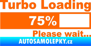 Samolepka Turbo loading Fluorescentní oranžová