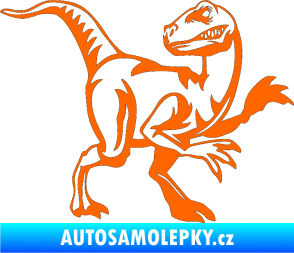 Samolepka Tyrannosaurus Rex 003 pravá Fluorescentní oranžová