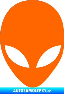 Samolepka UFO 002 Fluorescentní oranžová