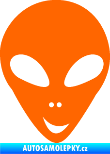 Samolepka UFO 004 pravá Fluorescentní oranžová